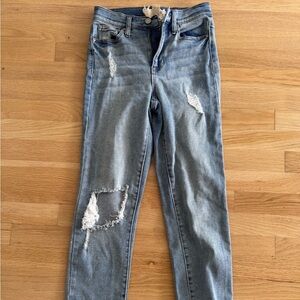 Altar'd State Light Blue Distressed Skinny Jeans